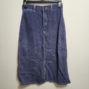 Vintage Skiva Int. 1980's Classic Blue Denim Skirt Size‎ 5/6